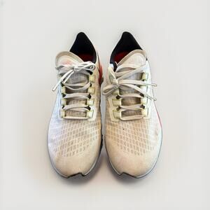 Nike Air Zoom Womens Running Shoes Size 7.5 White Volt Pink Sneakers CZ9308-001